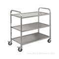 Three Layers Square Tube Stainless Steel Dining Cart